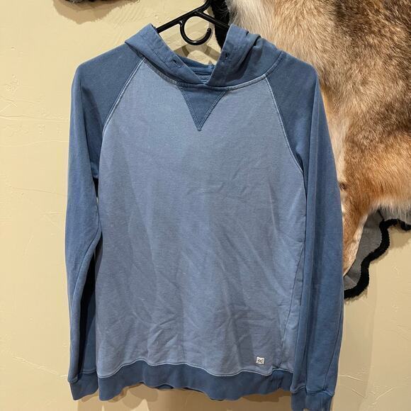 Men's DepartWest Medium Hoodie Blue Colorblock - Picture 2 of 5